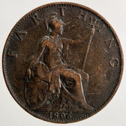1896 Victoria Farthing Coin | Fine Collectable Grade