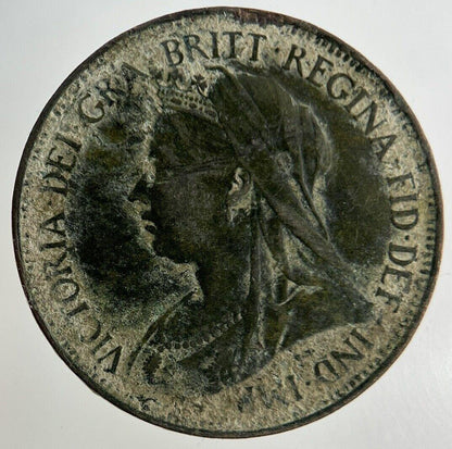 1896 Victoria Half-Penny Coin | Fine Collectable Grade