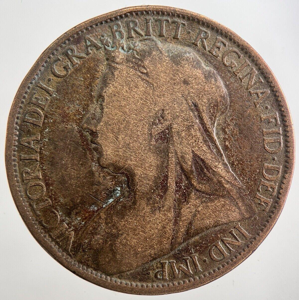 1896 Victoria Penny Coin | Fair Grade | a8026