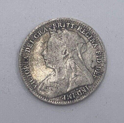 1896 Victoria Threepence | British Silver Coin | Collectable Grade | a059