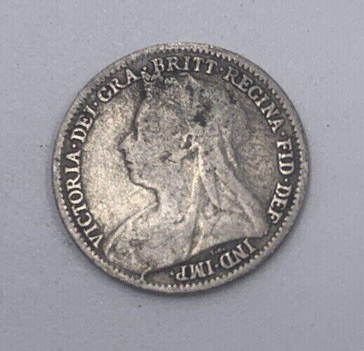 1896 Victoria Threepence | British Silver Coin | Collectable Grade | a062