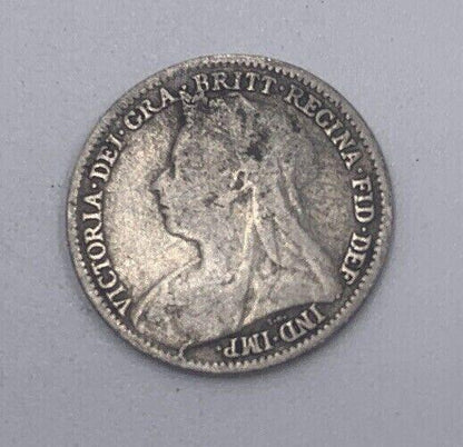 1896 Victoria Threepence | British Silver Coin | Collectable Grade | a062