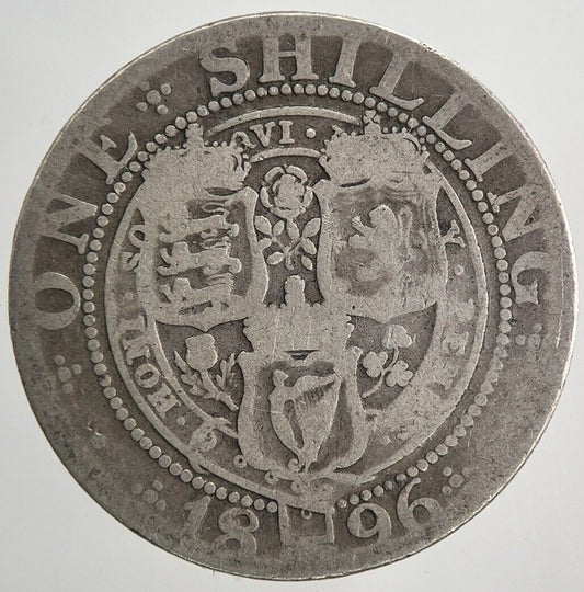 1896 Victoria Shilling Silver Coin | Collectable Grade | a6751