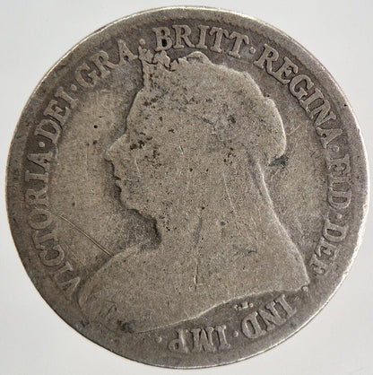 1896 Victoria Shilling Silver Coin | Fair Grade