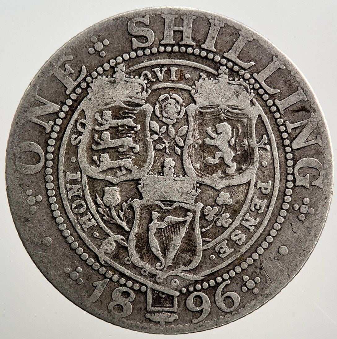 1896 Victoria Shilling Silver Coin | Collectable Grade | a2103