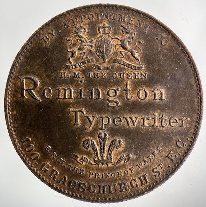 1896 Victoria Remington Typewriter Token Coin | Very High Grade