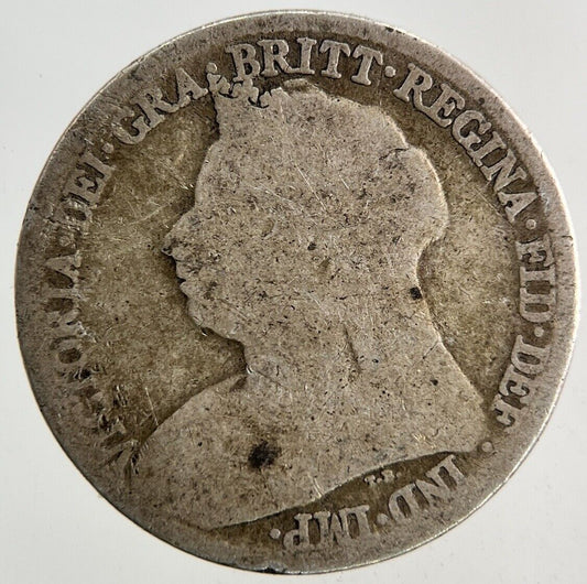 1896 Victoria Sixpence Silver Coin | Fair Grade