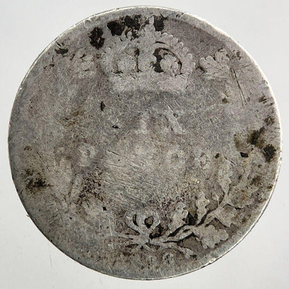 1896 Victoria Sixpence Silver Coin | Fair Grade