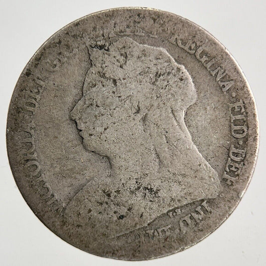 1896 Victoria Sixpence Silver Coin | Fair Grade