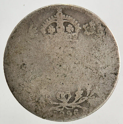 1896 Victoria Sixpence Silver Coin | Fair Grade