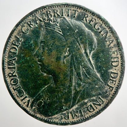 1896 Victoria One Penny Coin | Fine Collectable Grade | a3327