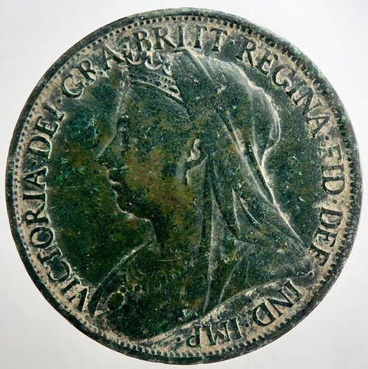 1896 Victoria One Penny Coin | Fine Collectable Grade | a3327