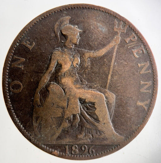 1896 Victoria One Penny Coin | Collectable Grade