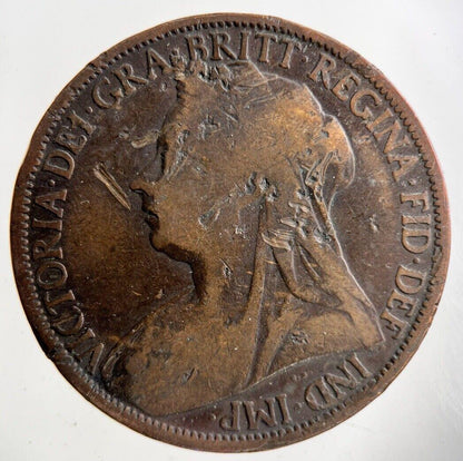 1896 Victoria One Penny Coin | Collectable Grade