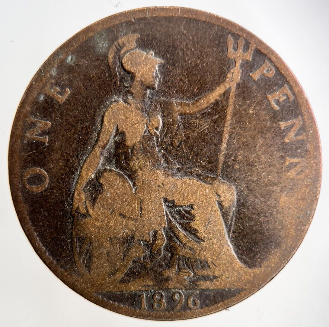 1896 Victoria One Penny Coin | Collectable Grade