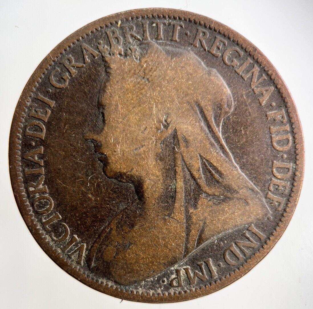 1896 Victoria One Penny Coin | Collectable Grade