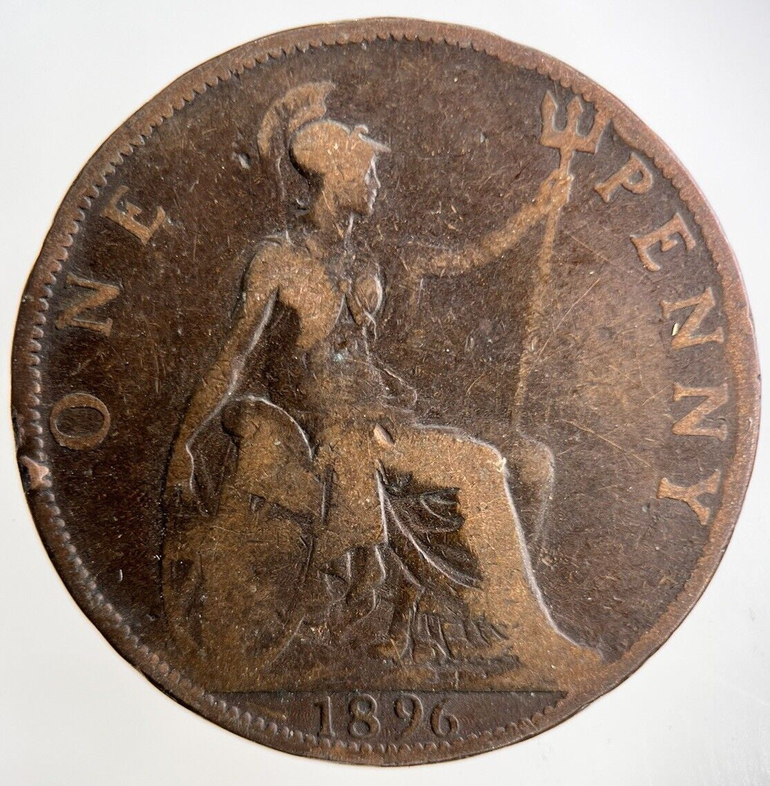 1896 Victoria One Penny Coin | Collectable Grade