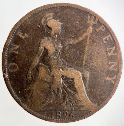 1896 Victoria One Penny Coin | Collectable Grade