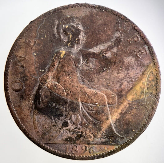 1896 Victoria One Penny Coin | Collectable Grade