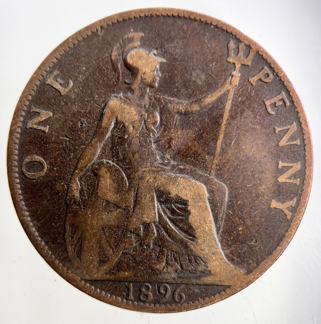 1896 Victoria One Penny Coin | Collectable Grade