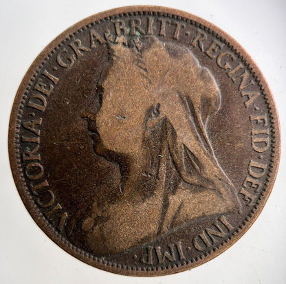 1896 Victoria One Penny Coin | Collectable Grade