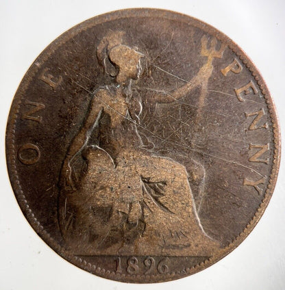 1896 Victoria One Penny Coin | Collectable Grade