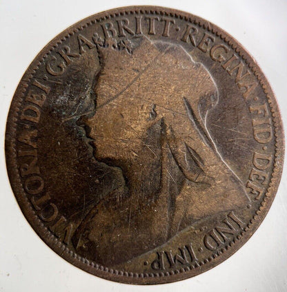 1896 Victoria One Penny Coin | Collectable Grade