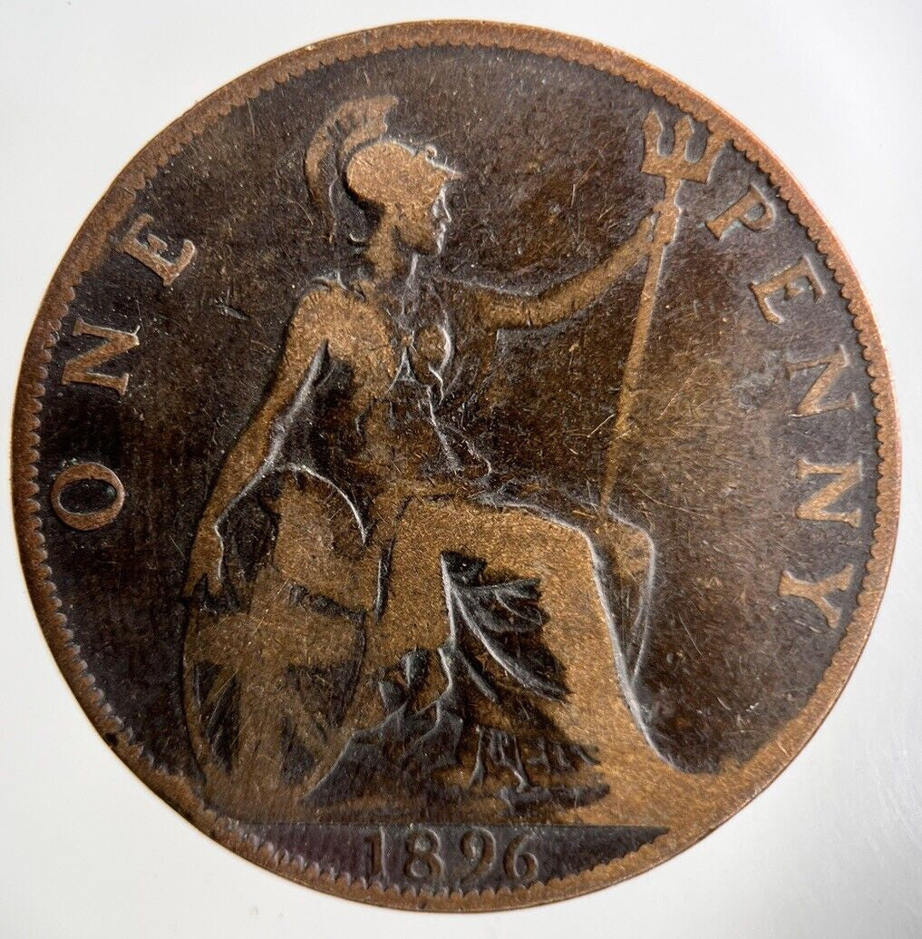 1896 Victoria One Penny Coin | Collectable Grade