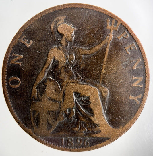 1896 Victoria One Penny Coin | Collectable Grade