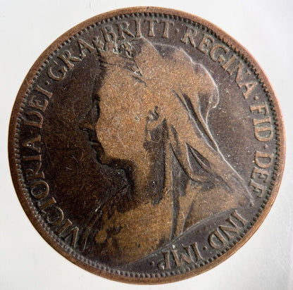 1896 Victoria One Penny Coin | Collectable Grade