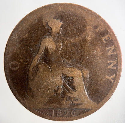 1896 Victoria One Penny Coin | Collectable Grade