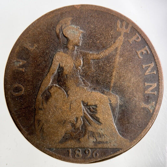 1896 Victoria One Penny Coin | Collectable Grade