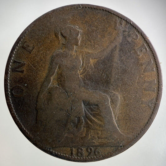 1896 Victoria One Penny Coin | Collectable Grade