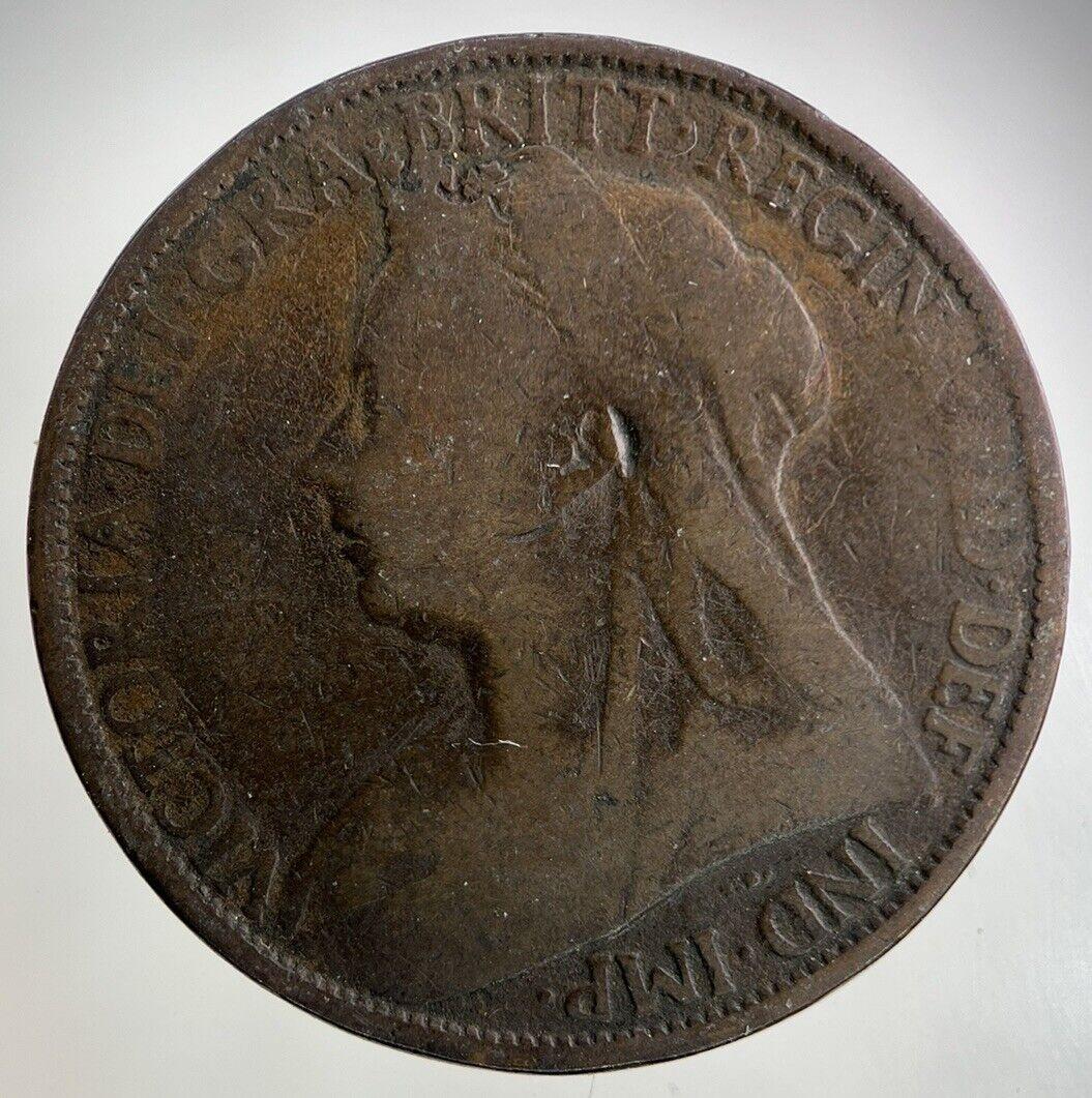 1896 Victoria One Penny Coin | Collectable Grade