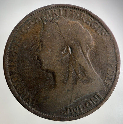 1896 Victoria One Penny Coin | Collectable Grade