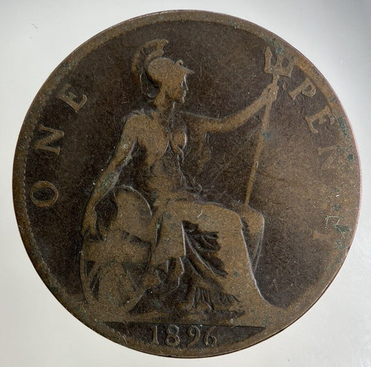1896 Victoria One Penny Coin | Collectable Grade