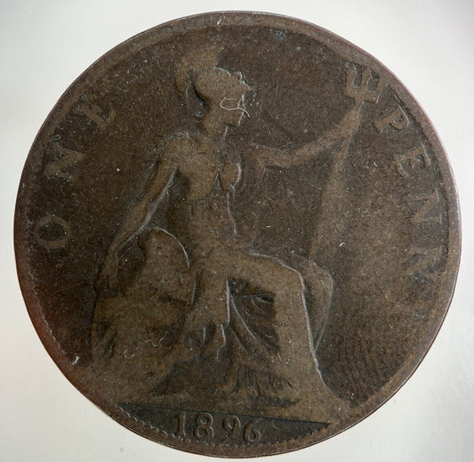 1896 Victoria One Penny Coin | Collectable Grade