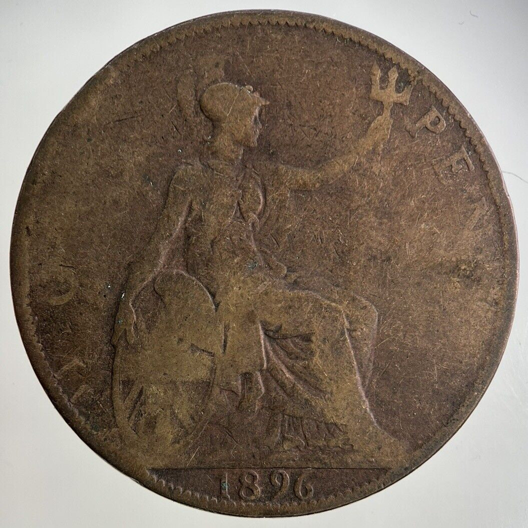 1896 Victoria One Penny Coin | Collectable Grade