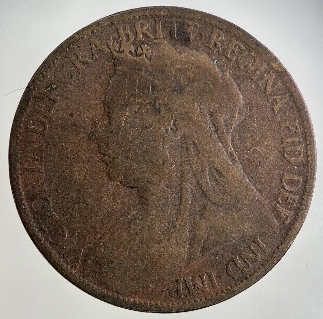 1896 Victoria One Penny Coin | Collectable Grade