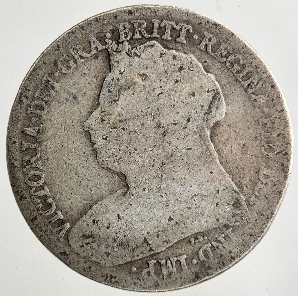 1896 Victoria Shilling Silver Coin | Fair Grade
