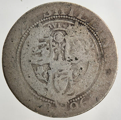 1896 Victoria Shilling Silver Coin | Fair Grade