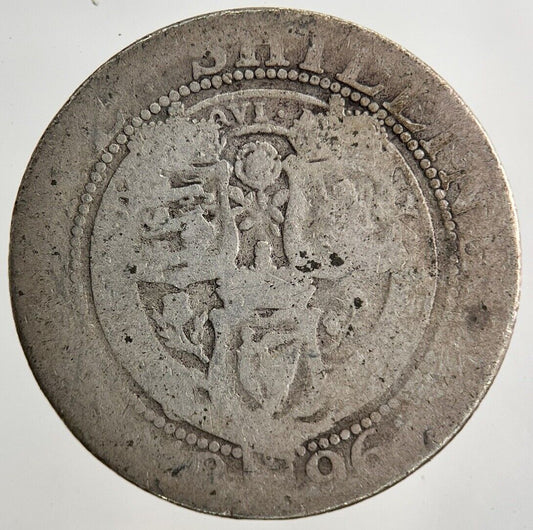 1896 Victoria Shilling Silver Coin | Fair Grade