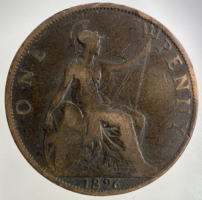 1896 Victoria One Penny Coin | Collectable Grade