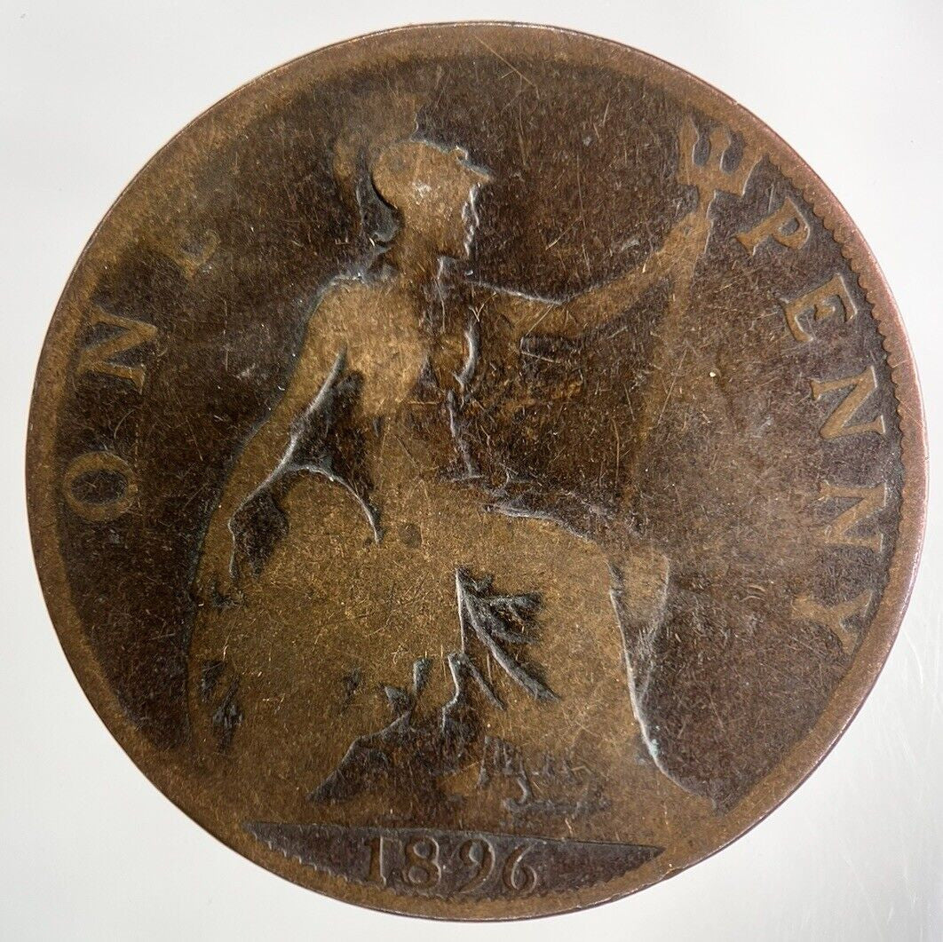 1896 Victoria One Penny Coin | Collectable Grade