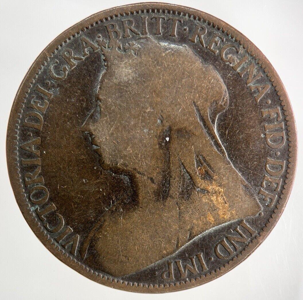 1896 Victoria One Penny Coin | Collectable Grade