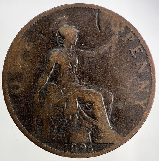 1896 Victoria One Penny Coin | Collectable Grade