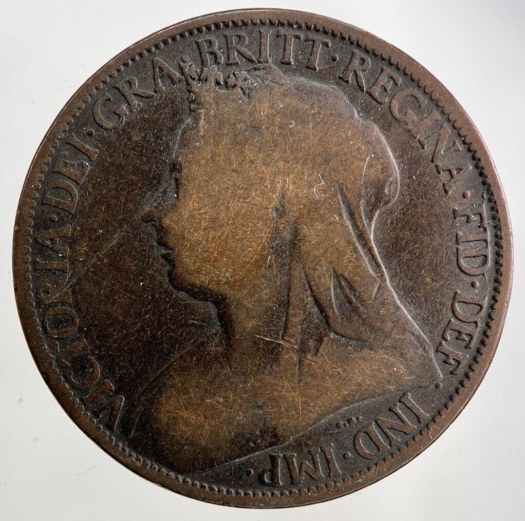 1896 Victoria One Penny Coin | Collectable Grade