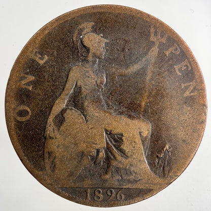 1896 Victoria One Penny Coin | Collectable Grade