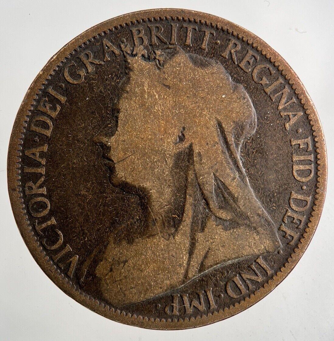 1896 Victoria One Penny Coin | Collectable Grade