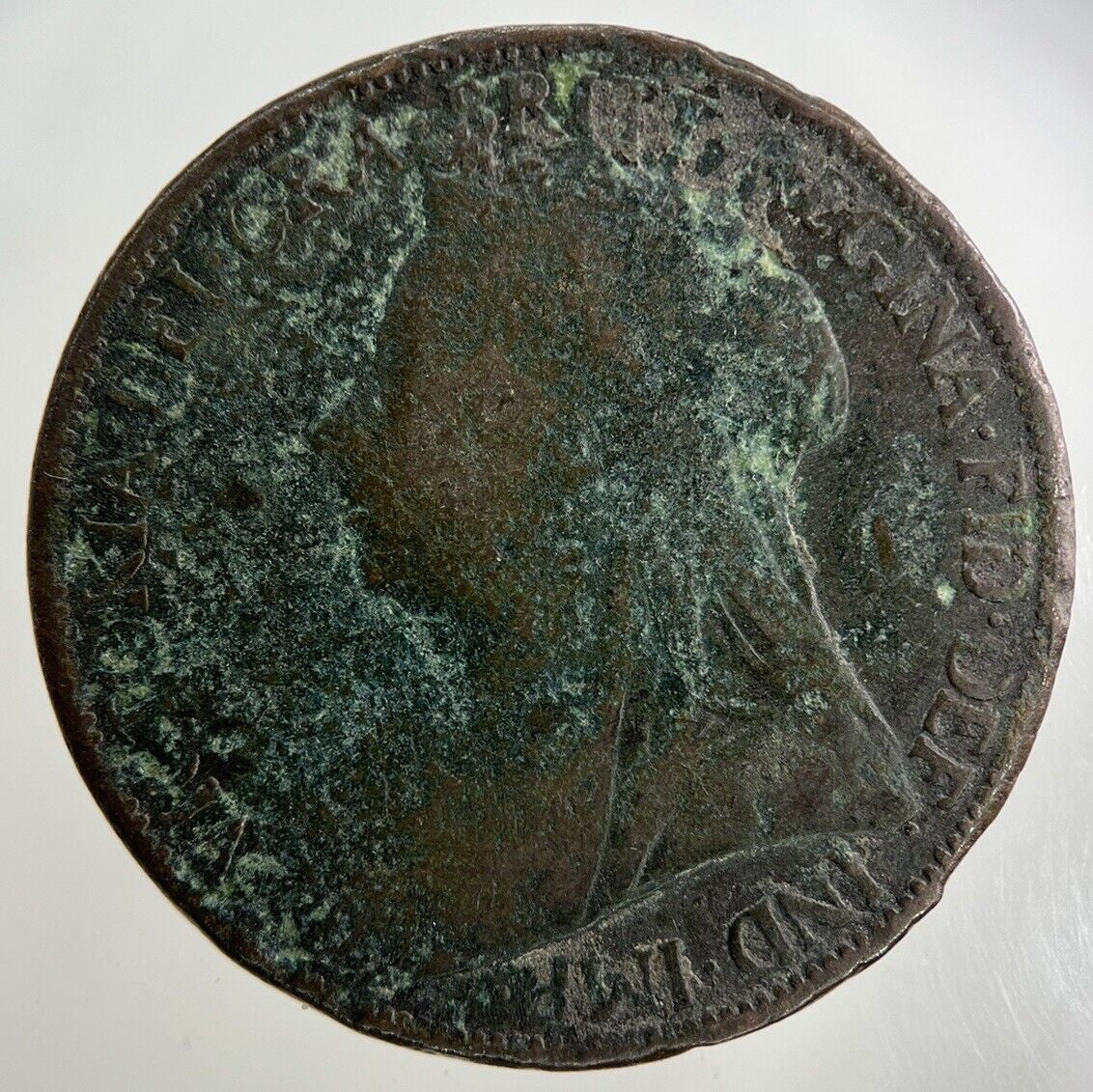 1896 Victoria One Penny Coin | Fair Grade